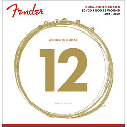Fender Duo Tone 880L Σετ 6 Χορδές Ακουστικής Κιθάρας 80/20 Bronze 12-52"