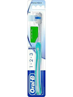 Oral-B 1-2-3 Indicator Medium 40 Οδοντόβουρτσα Γαλάζια