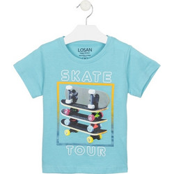 Losan Παιδικό T-Shirt Κοντομάνικο Μπλε 115-1034AL-039