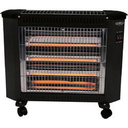 Sidirela Ε-3907 Black Σόμπα Χαλαζία 240W με Θερμοστάτη