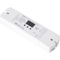 GloboStar(R) 73145 D4C-L SKYDANCE DC DMX512 Constant Current & RDM Decoder 4 Καναλιών DC 12-48V 4 x 0.5A 22.5W - Max 2A 90W - IP20 Μ17 x Π5 x Υ2.5cm