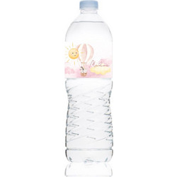 Ετικέτα Νερού Βάπτισης για μπουκάλι 0,5L Αυτοκόλλητη 20 x 4 εκατοστά με Ζωάκια, Αερόστατο
