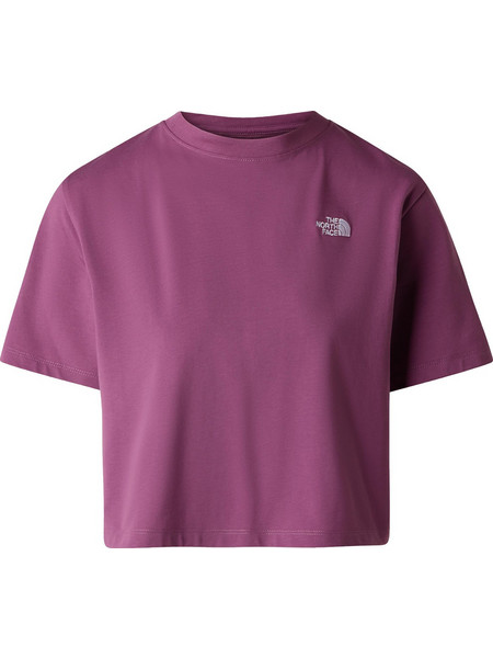 The North Face W Evolution Simple Dome Crop Relaxed SS Chroma Purple Σύμμικτο Regular Γυναικεία