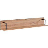 ΡΑΦΙ ΤΟΙΧΟΥ SARDINIA ZP ARTISAN OAK / ΜΑΥΡΟ 137.5x21x24εκ srd