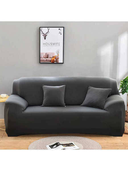 Ελαστικά Καλύμματα για Τριθέσιο Καναπέ 185cm - 230 cm - Elastic Sofa Cover Γκρι