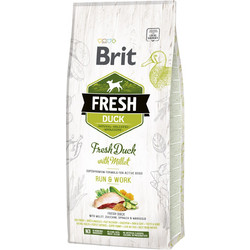 Brit Fresh Run & Work with Fresh Duck & Millet 12kg
