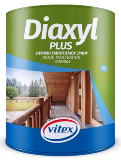 Vitex Diaxyl Plus Βερνίκι Εμποτισμού Ξύλου Νερού Satin Καρυδιά Σκούρα 0.75lt