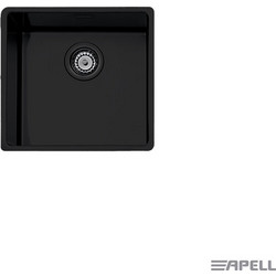 Apell Linear Plus Υποκαθήμενος Νεροχύτης Ματ Black Matt 50x40cm 9101