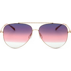Bolon BL8076 A61 Γυναικεία Γυαλιά Ηλίου Aviator Μεταλλικά Χρυσά με Πολύχρωμο Polarized Φακό