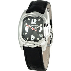 Chronotech Γυναικείο Ρολόι με Μαύρο Δερμάτινο Λουράκι CT7274L-05N