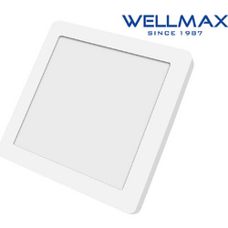 ΦΩΤΙΣΤΙΚΟ LED DOWNLIGHT ΕΠΙΤΟΙΧΟ ΤΕΤΡΑΓΩΝΟ 225x225 24W 1920LM 6500K WELLMAX
