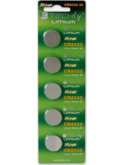 Techly Lithium CR2032 5τμχ