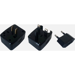 GBC 22.0340.00 Σετ Αντάπτορα Ταξιδιού EU/UK/US/AU - 10 A, 1500 W & Κλείδωμα Ασφαλείας