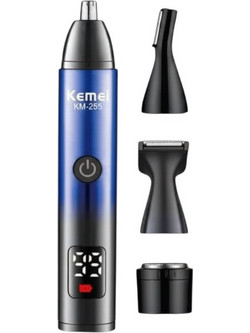 Kemei KM-255 Dark Blue Trimmer Μηχανή Ανδρική Προσώπου Μύτης Φρυδιών & Αυτιών 302556DBL