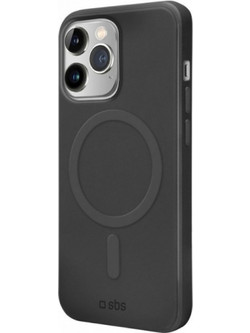 SBS Smooth Mag Iphone 14 Pro Max Black Backcover - (COVRUBIP1467PK)