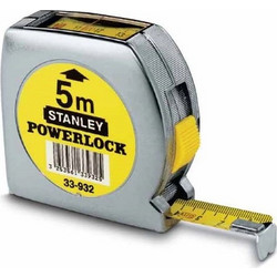 Stanley Powerlock Μετροταινία με Αυτόματη Επαναφορά 19mm x 5m 0-33-932