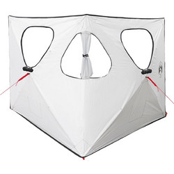 vidaXL Τέντα Κυνήγι Λευκό Μαύρο 145 x 145 x 150 εκ