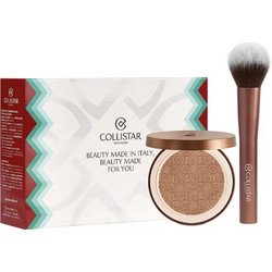 COLLISTAR SILK EFFECT BRONZING POWDER SET Bronzing Powder 4.4 10g + Brush