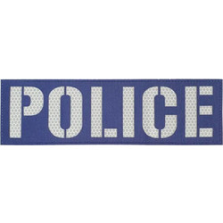 POLICE - Σήμα Πλάτης Ανακλαστικό Πολυεστερικό (25 x 7,5εκ.) - Χρώμα: Navy Μπλε