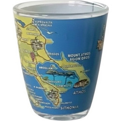 Ποτήρι σφηνάκι Souvenir - 20Z - Halkidiki - Σετ 12 τεμάχια - 161270