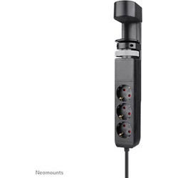 Πολύπριζο Γραφείου Neomounts DS22-840BL6 με Σφιγκτήρα 3x Type-F 230V 1x USB-A 18W 2x USB-C 20W Μαύρο (DS22-840BL6)