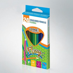 Scool Flexy Ξυλομπογιές Σετ 24τμχ SC752