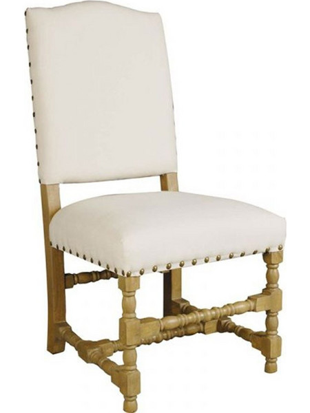 Καρέκλα Zreigdacs 36892 55x52x109cm Natural-White Ξύλο,Ύφασμα