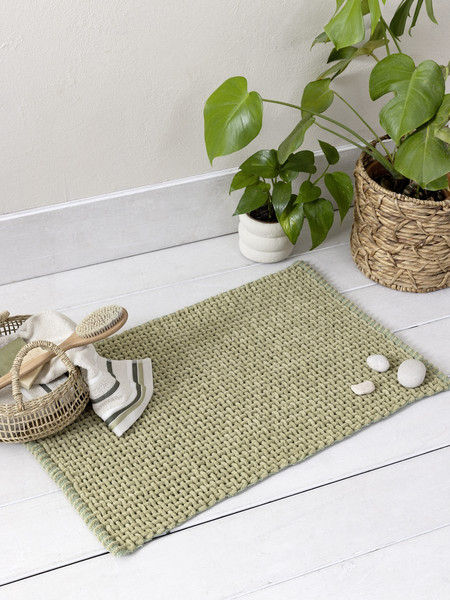 Πατάκι Μπάνιου 50x80 Mist - Olive Green της Nima Home Micro Chenille / Cotton Πατάκι 50x80