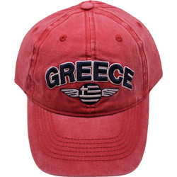 Καπέλο με Ελληνικά Σχέδια 03-RED