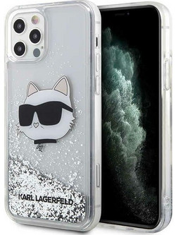 Karl Lagerfeld KLHCP12MLNHCCS iPhone 12/ 12 Pro 6.1" silver/silver hardcase Glitter Choupette Head