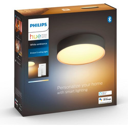 Philips Hue - Enrave Ceiling Lamp Small 26,1 cm - White Ambiance Black
