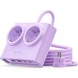 Orico PDC25 25W 6in1 Power Strip 2x AC + 2x USB-A + 2x USB-C - Purple