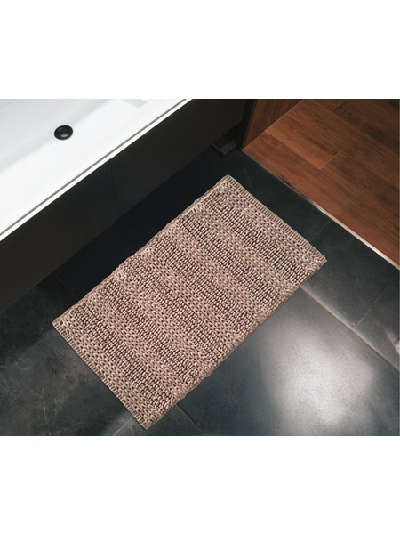 Πατάκι Μπάνιου Σχ. Charlotte 40% Cotton - 60% pol. Beige 50x80cm Flamingo