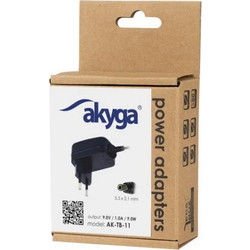 Akyga Universal Τροφοδοτικό 9V 1A 9W (AK-TB-11)