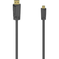 Hama Καλώδιο HDMI Male to Micro USB 1.5m Black 205016
