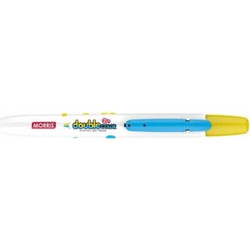 Morris Just Click Double Color Highlighter - Κίτρινο & Μπλέ (MRC-106)