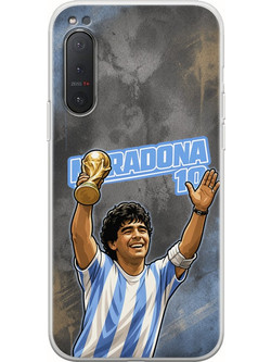 Θήκη World Stars Collection - Diego Maradona Sony Xperia 5 Flexible TPU (Διάφανη Σιλικόνη)