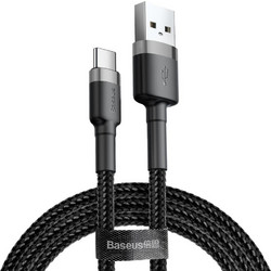 Baseus CATKLF-CG1 USB cable 2 m USB A USB C Black, Grey