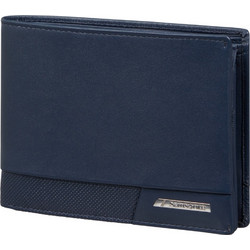 Samsonite 144537-1615 Pro DLX 6, Ανδρικό Πορτοφόλι, Δέρμα, Μπλε