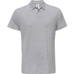 Ανδρική μπλούζα Polo Pique B & C ID.001 Heather Grey