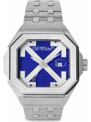 Off-White Heavy Duty Ανδρικό Ρολόι με Μπλε Καντράν και Λευκές ΛεπτομέρειεςOW1G011M0085