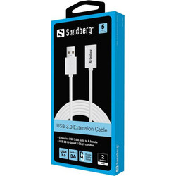 Καλώδιο Επέκτασης Sandberg (508-51) USB - USB-A male - USB-A female - 2m 508-51