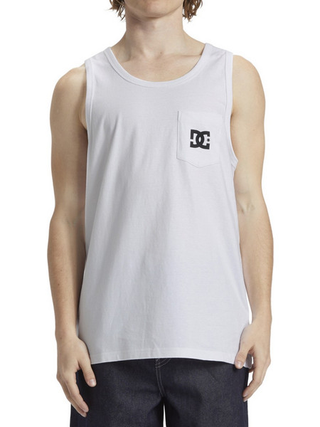 DC M DC STAR POCKET TANK TOP - ADYZT05378-WBB0 WHITE