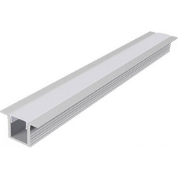 Aca Light ERIN ΠΡΟΦΙΛ ΑΛΟΥΜΙΝΙΟΥ P189 ΛΕΥΚΟ ME ΟΠΑΛ PC ΚΑΛΥΜΜΑ 2m/pc