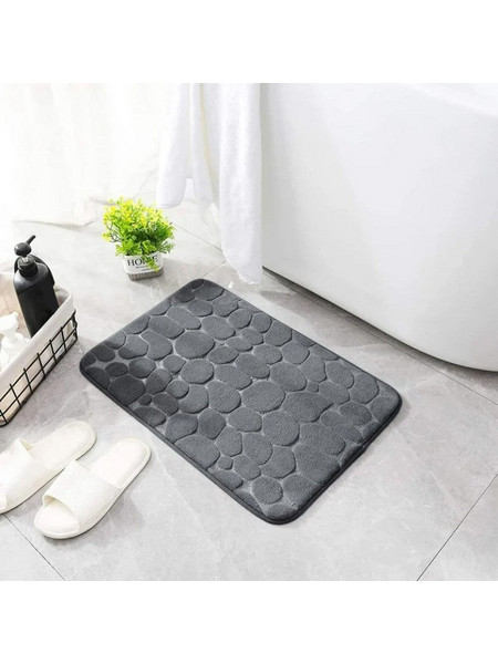 Πατάκι Μπάνιου Stone Memory Foam 40x60cm σε 3 Χρώματα NoBM309