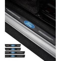 Σετ Προστατευτικά Εσωτερικά Μασπιέ Πόρτας Carbon Style Αυτοκόλλητα 4 Τεμάχια FORD HW-0398