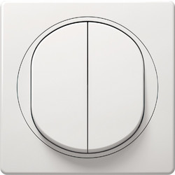 EON E6072.00 Εναλλακτικός Διακόπτης Διπλός Λευκός