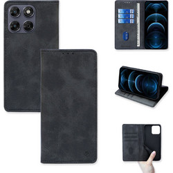 Sonique Vintage Magnet Θήκη Πορτοφόλι Μαύρο (Motorola Moto G67 5G / Moto G77 5G)