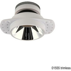 01555 Trimless Χωνευτό Σποτ GU10 Χρώμιο IP54