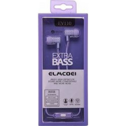Elmcoei EV 122 Handsfree In-Ear 3.5mm Purple